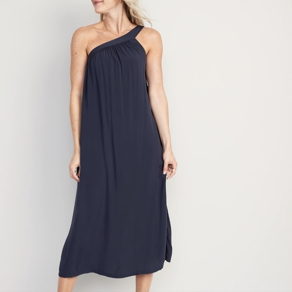 OLD Navy One Shoulder Midi Shift Dress XXL - Picture 1 of 11